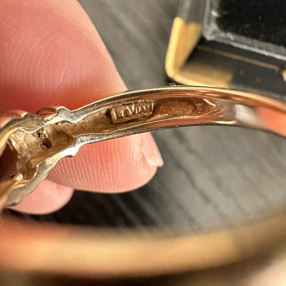 LE VIAN 3/4 CTS Blue Tanzanite Diamond Ring Sz 6.5 in 14K YELLOW GOLD LeVian - Picture 5 of 8